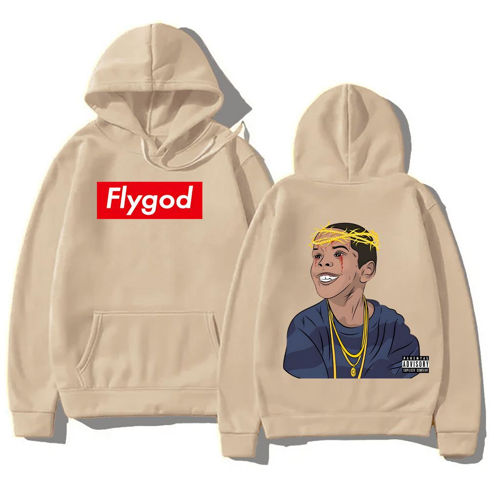 Поп-рэп-музыка Классика ретро-одежды Westside Gunn Flygod Толстовки с капюшоном Двусторонние толстовки с графическим принтом Унисекс Свободные свитера