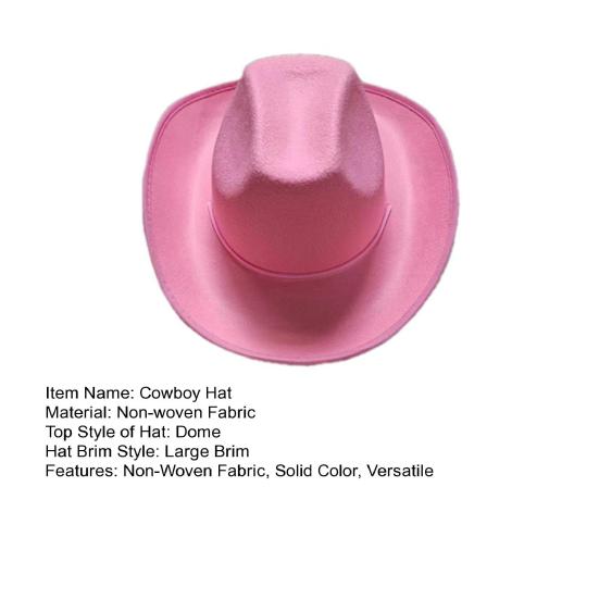 Ковбойская шляпа женская мужская западная взрослая шляпа от солнца нетканый материал шляпа ковбойки шляпа для тематической вечеринки фестиваля модный аксессуар