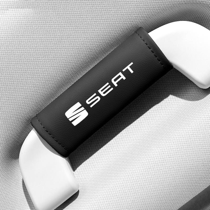 Car Roof Armrest Pull Cover Handle Gloves Protector For Seat Leon 5F Mk3 Ibiza 6J Tarraco Ateca Alhambra Decoration Accessories