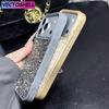 Роскошный Фэнтези Блестящий Чехол для Телефона с Мелкими Стразами для iPhone 17 14 15 16 Plus 13 12 11 Pro Max Ударопрочный Бампер