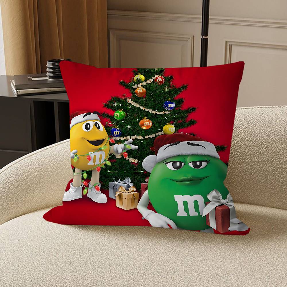 M-M And M-Ms Cushion Cover Pillowcase Upholstery Sofa Throw Pillow Home Decor Pillowcas