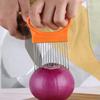 Stainless Steel Onion Needle Fork Vegetable Fruit Slicer Tomato Cutter Cutting Holder Cozinha Acessório Kitchen Accessorie Tool