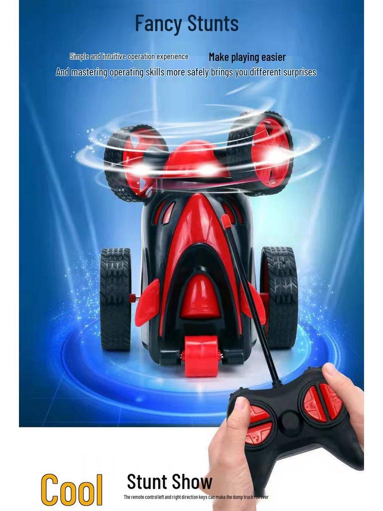Double-Sided Remote Control Stunt Car - Rechargeable Electric Racing Toy for Kids