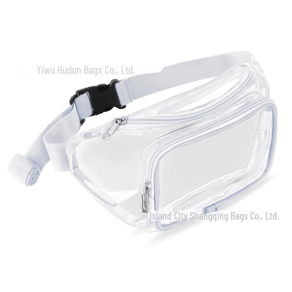 Clear PVC Waterproof Waist Bag for Sports, Running, and Travel with Logo