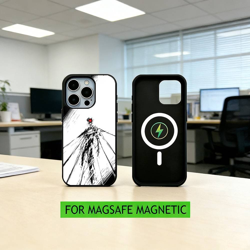 Чехол для телефона U-ULTRAKILL для iPhone 17, 16, 15, 14, 13, 12, 11 Plus, Pro, магнитный с беспроводной зарядкой MagSafe