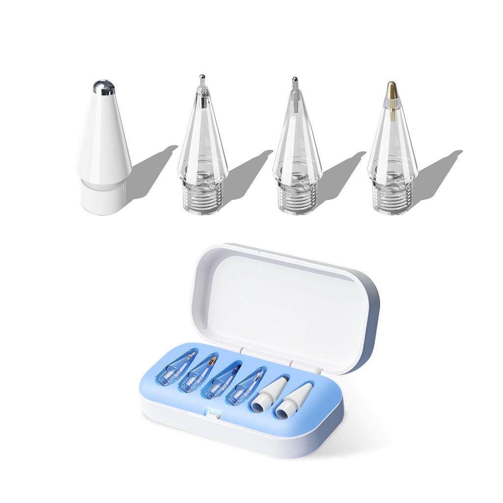 4 / 6 Pcs Replacement Pencil Tips For Apple Pencil Pro/2nd Gen/1st Gen/USB-C, Upgraded iPad Pen Tips With Storage Case