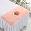 40*80cm Beauty SPA Massage Bed Bandana Coral Towelling Face Towel with Hole Massage Table Planking