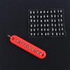 Parking Portable Key Pendant Phone Number Key Ring Anti-lost Key Chain Phone Number Plate Card