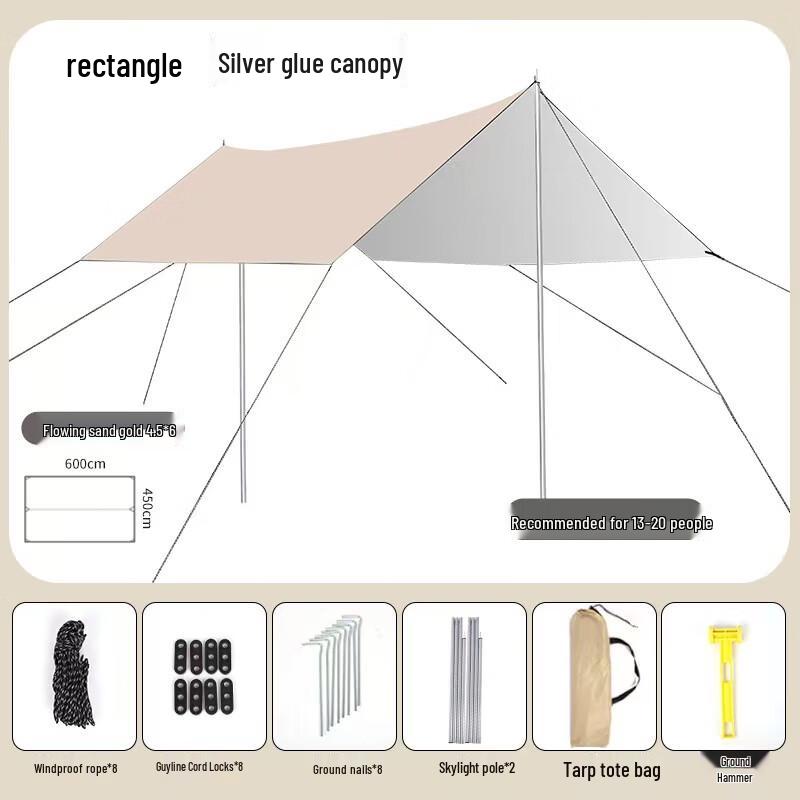 Suiyuan 3x4.5m Square Outdoor Canopy