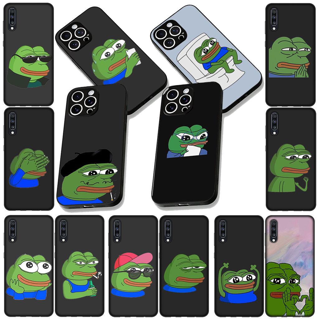 Грустный Лягушонок Пепе Смешной Чехол для Телефона для Samsung Galaxy A05 A06 A14 A50 A51 A52 A12 A13 A23 A70 A07 A25 A26 M53 A56 Мягкий Чехол