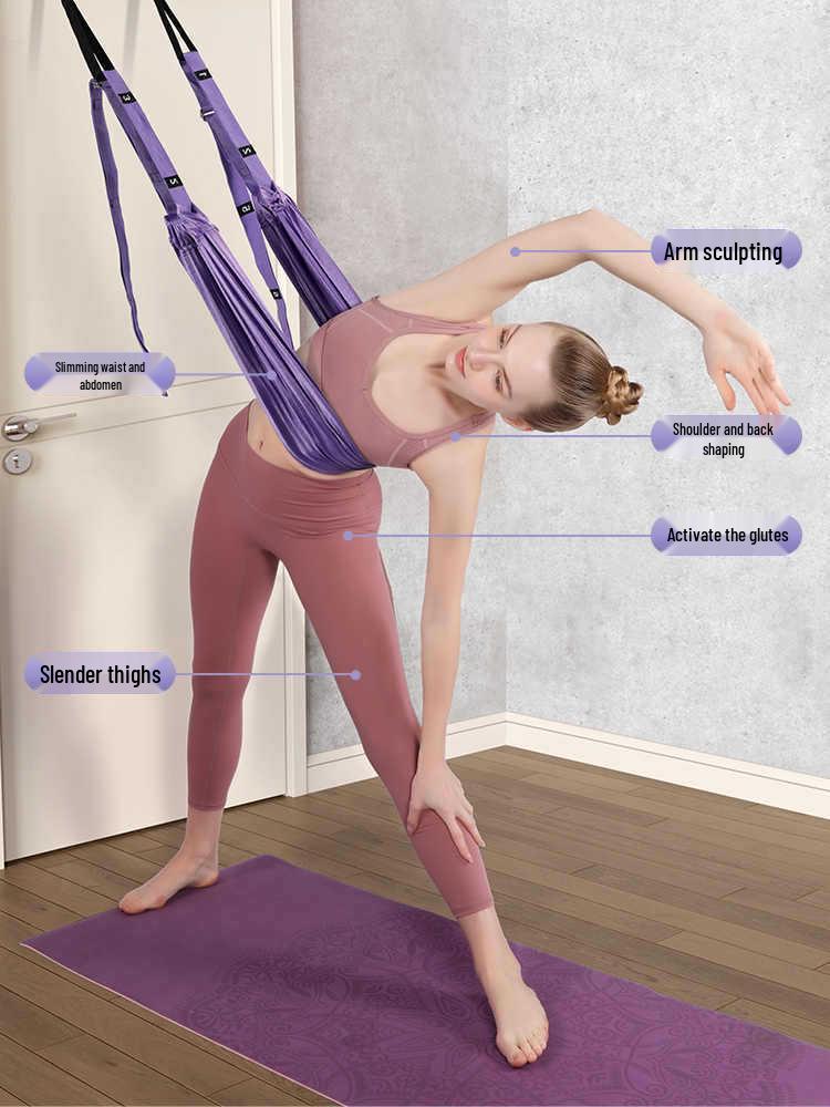 Тренажер для прогиба спины для воздушной йоги: Плечевой и спинной эспандер с креплением для двери