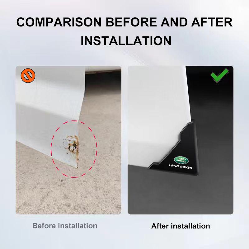 2 шт. Силиконовые защитные накладки на углы дверей автомобиля, предотвращающие столкновения, для Land Rover Discovery Range Rover Evpque Defender Car Eyeglass Rover L322 L405