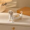 Decorative Key Bowl Dachshund Jewelry Tray Storage Organizer for Rings Earrings And Keys Creative Dog Statue Decor Cute Resin Animal Figurine