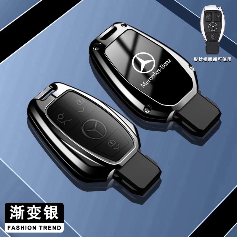 TKZUS1 Hot 2025 Zinc alloy Car Smart Key Case Cover Shell For Mercedes Benz A C E S Class GLS GLA GLK GLC CLS CLA W204 W221 W212 W205 W