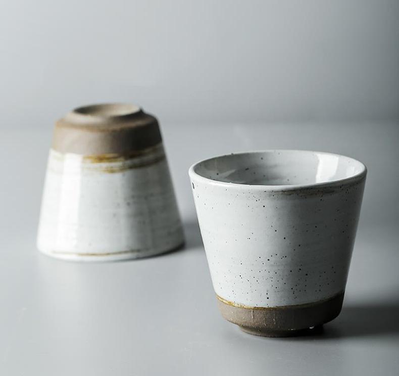 Ceramic Cup 230ml Japanese Tea Cup Coffee Mug Pottery Cups Teacup Master Tea Mug Container Drinkware Teaware Decor Crafts Gift