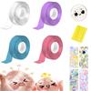 Nano Bubble Tape Birthday Decor Multipurpose Blowable Tapes Reusable Nontoxic DIY Transparent Double-sided Adhesive Party Decor