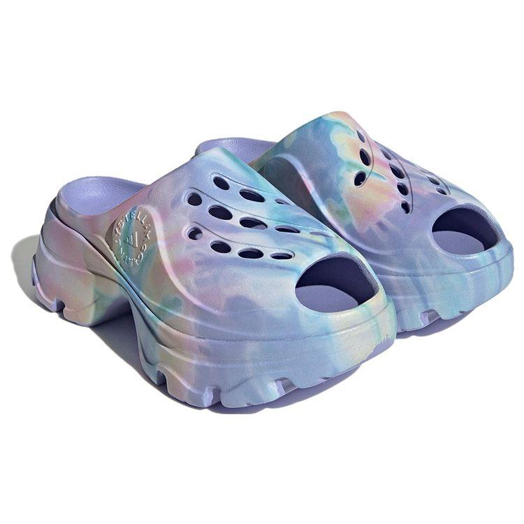 Stella McCartney X Adidas SMC Сандалии-слайды на толстой подошве, универсальные, нескользящие, женские, фиолетово-розовые, HP6713