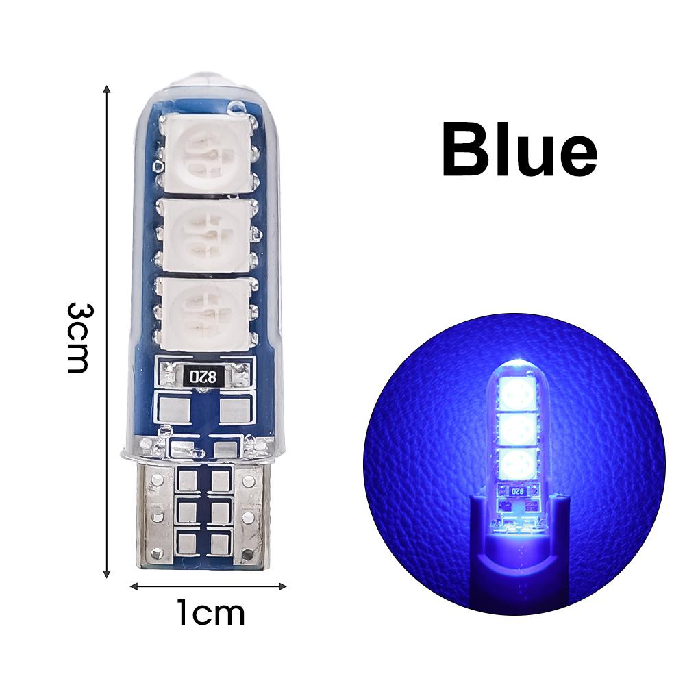 Автомобильный габаритный фонарь W5W T10 5050 6SMD термостойкий силиконовый светодиодный автомобильный фонарь с указателем поворота номерного знака