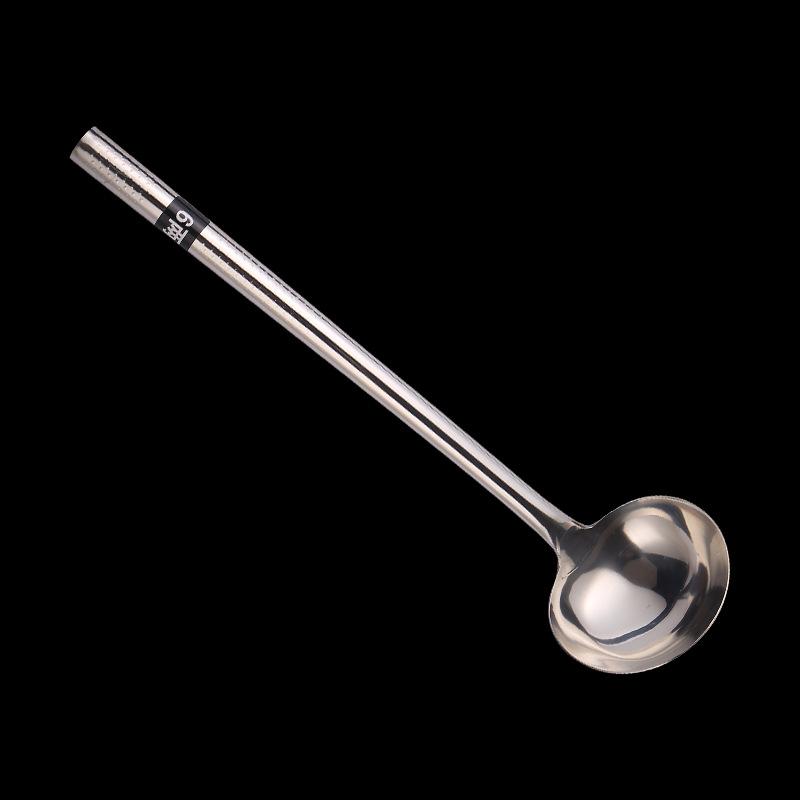 Большой вок шеф-повара из нержавеющей стали с длинной ручкой, утолщенный дуршлаг, лопатка, ложка для риса, специальная сервировочная ложка для столовых