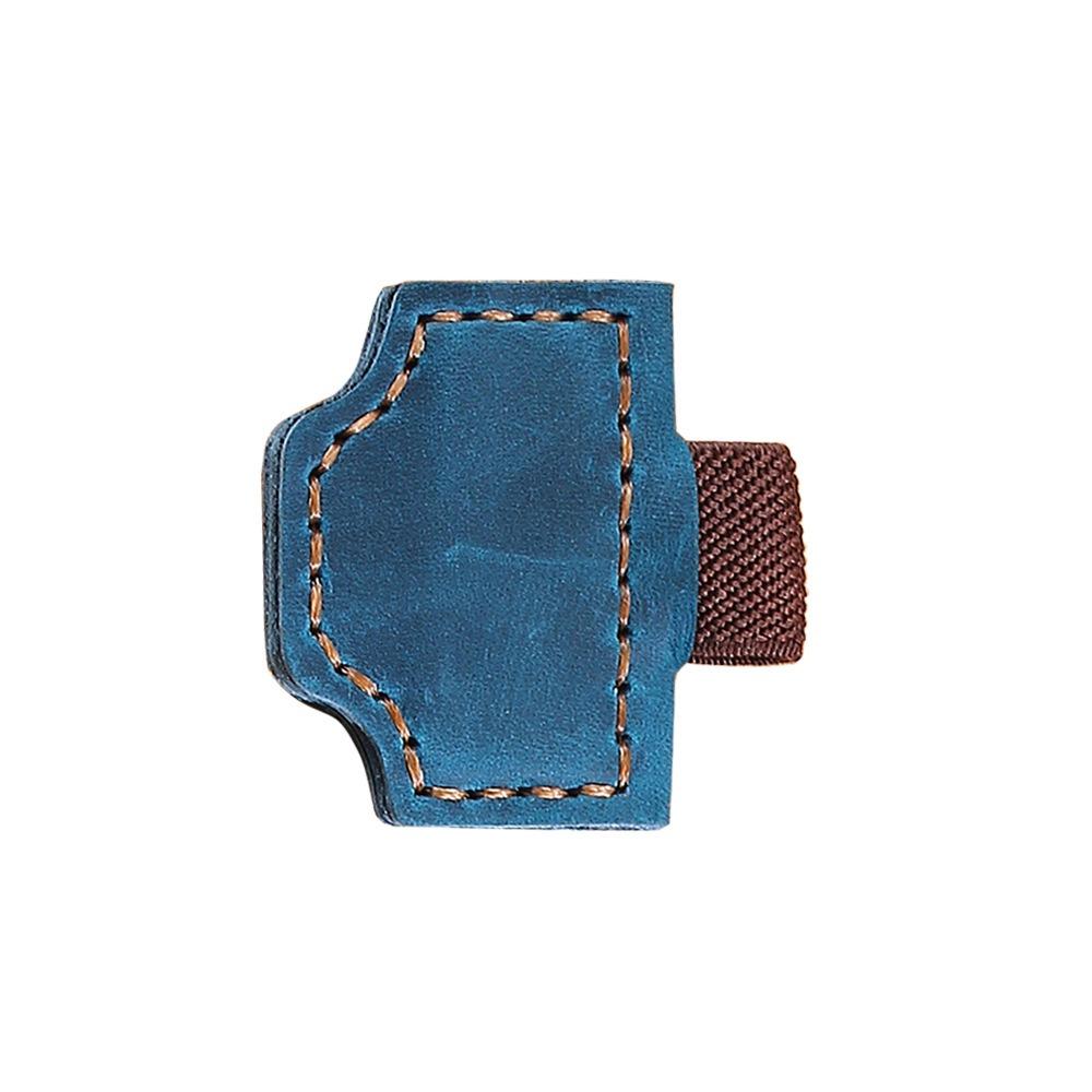 Leather Magnetic Bookmark Pen Clip Staionery Supplies Retro Reading Page Mark Students