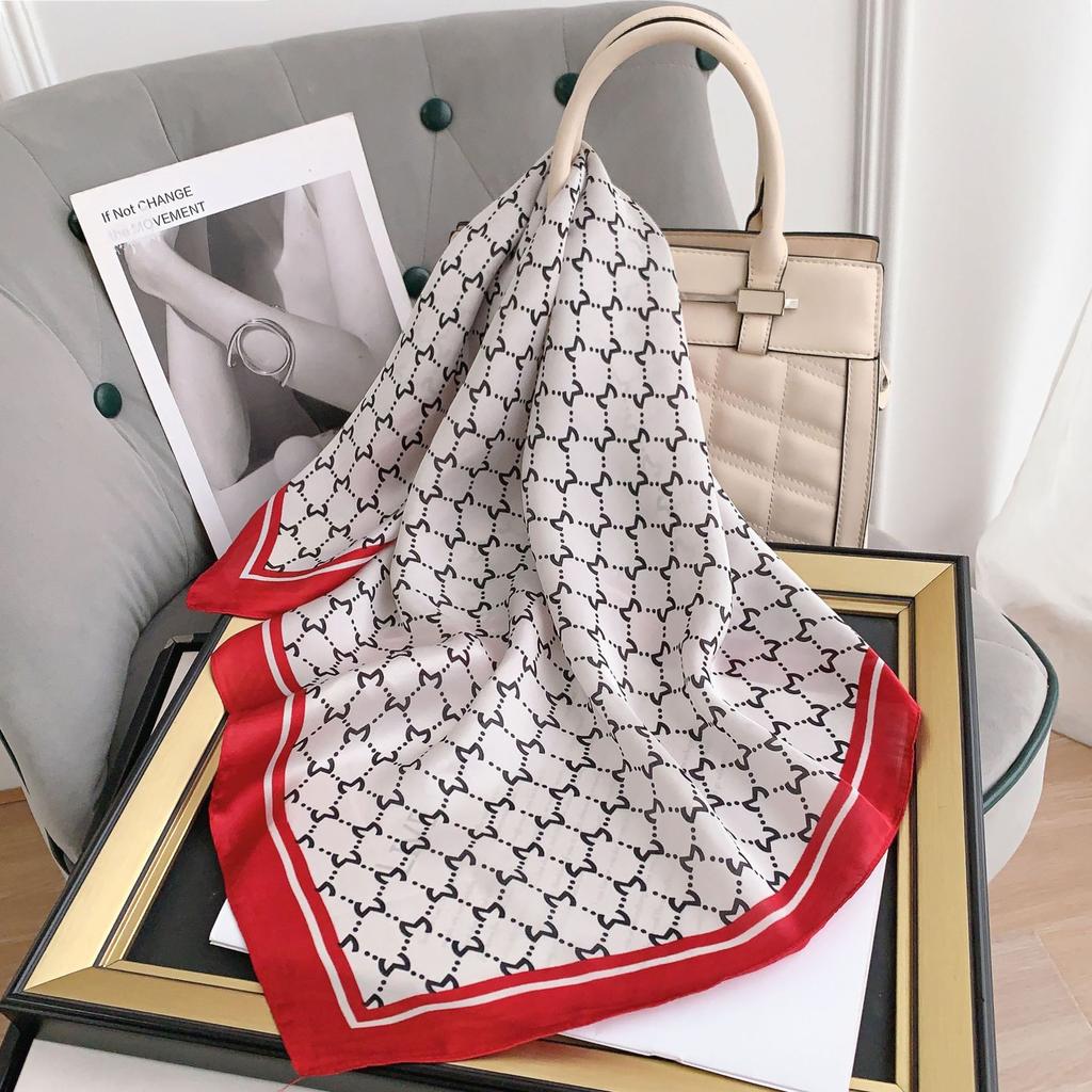 2024 New 70 CM Silk Shirt Decoration Small Square Scarf Fashionable And Versatile Commuting Scarf Neck Protection Scarf