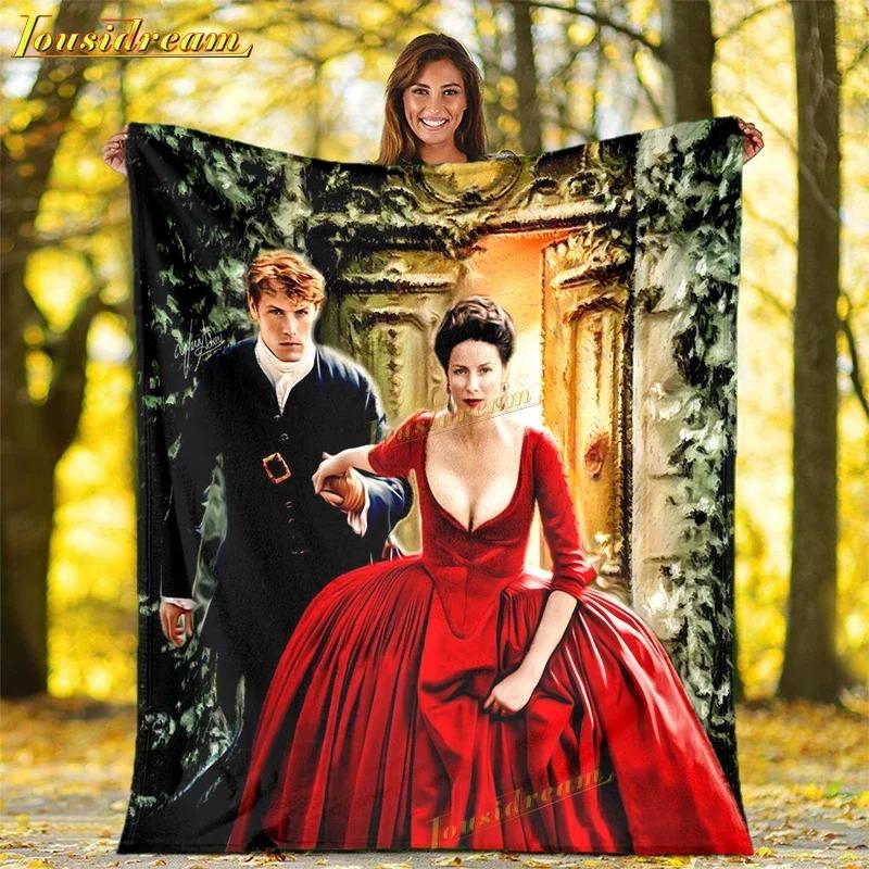 Пледы Outlander Печать Война Любовь Плед для дивана Плед из сериала Аниме Пледы Мягкие Покрывало Плед-бросок Подарок