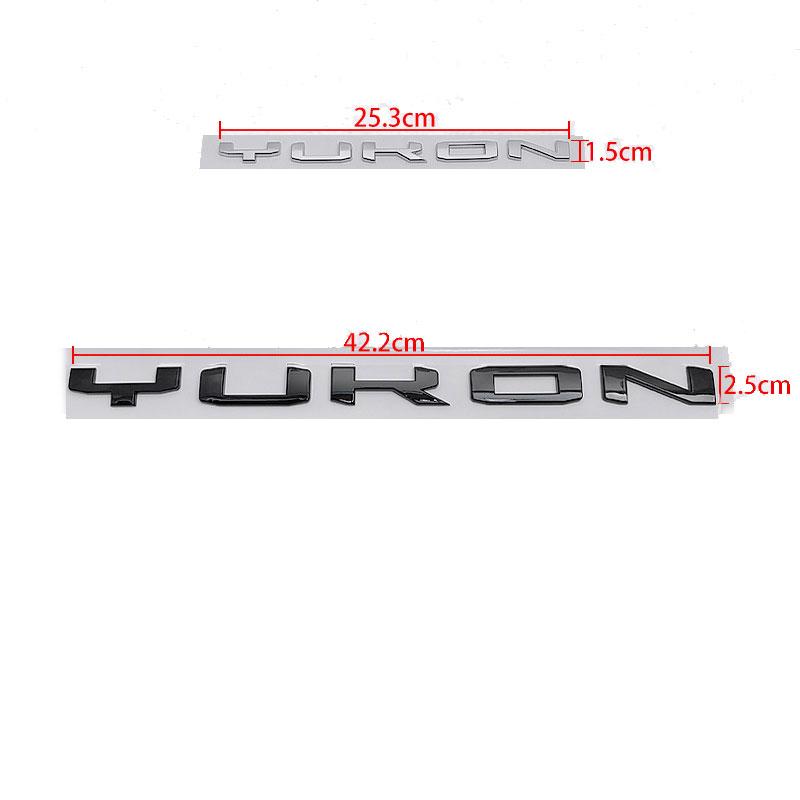 AABJZ1 YUKON new label car stickers For GMC CHEVROLET pickup modified accessories rear trunk badge door side logo decorate big small