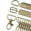 50x Keychain Swivel Hooks Clip Clasps Key Ring with Slider Snap Hook