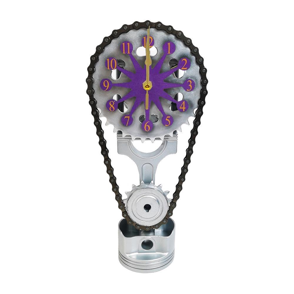 Креативные настольные часы с вращающимися шестернями и USB