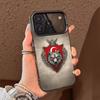 Чехол для телефона 'Турецкий Волк Турция Флаг' для iPhone 17,16,15,14,13,12,11,Pro Max,Plus Конфетный Серебряный Чехол
