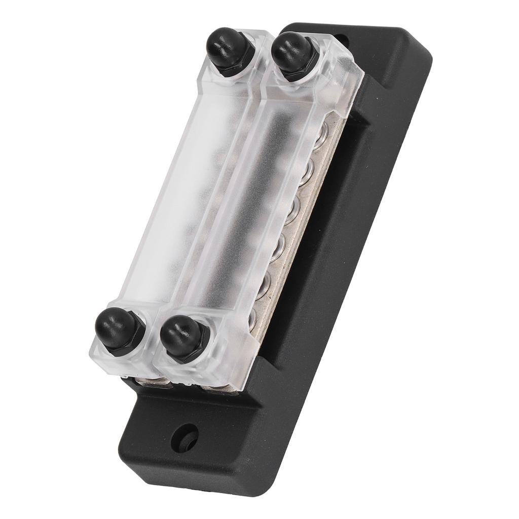 48V 150A 12 Way Bus Bar Power Distribution Block with Ring Crimp Terminals for Car Truck Boat Trailer RV