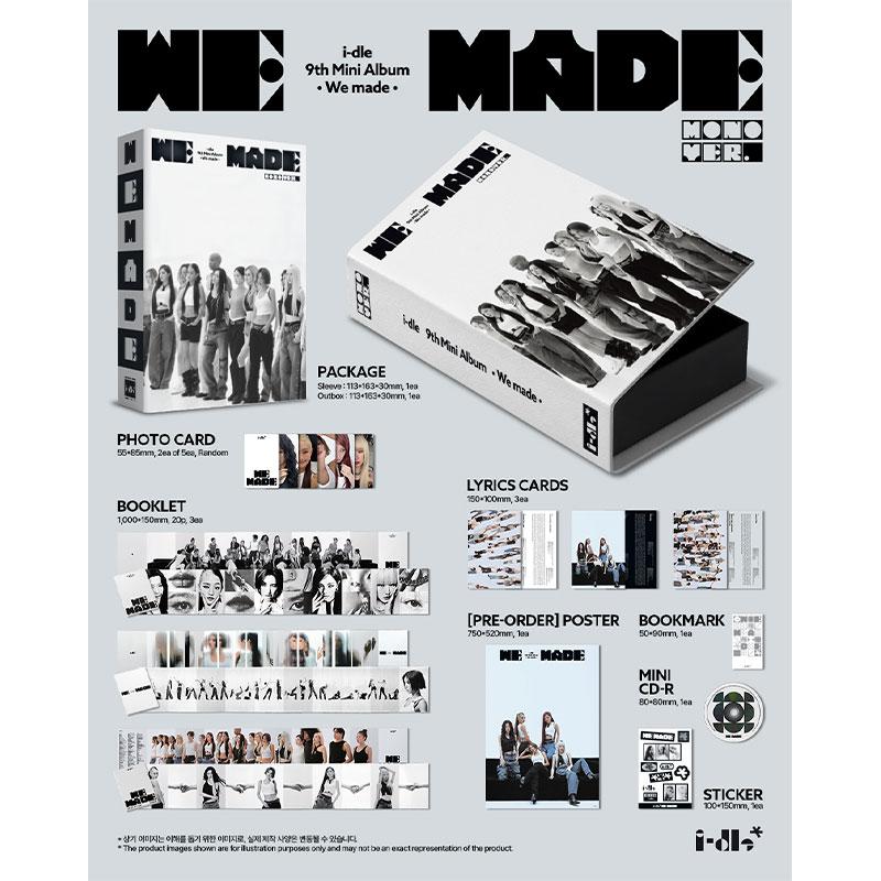 [Предзаказ] i-dle 9-й мини-альбом [We Made] Mono Ver. (Онлайн-преимущество)