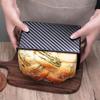 Kitchen Mold Cake Bread Pan with Lid Non-stick Bread Pan Rectangular Aluminized Steel Durable Bread Cake Toast Box Mold