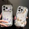 Colorful Butterfly Phone Case For iPhone 17 Pro Max Air 16e 16 15 14 13 Pro Max 12 11 Shockproof Luxury Plating Soft TPU Cover
