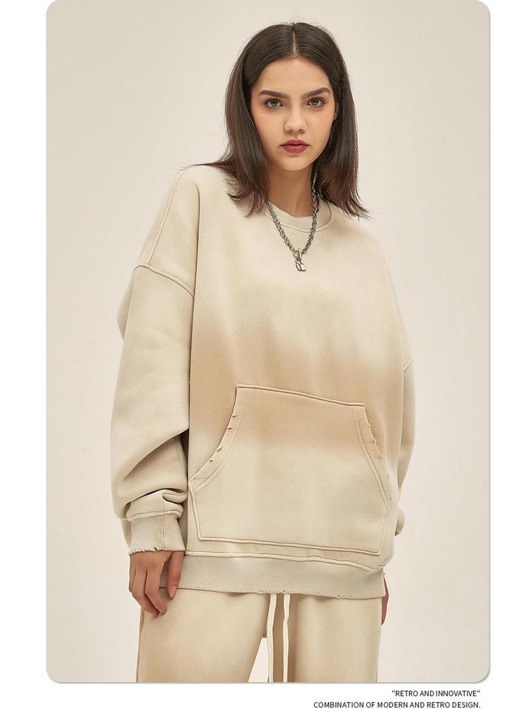 ARTIE Мужской комплект из толстовки и брюк в винтажном стиле с распылением 2023 года