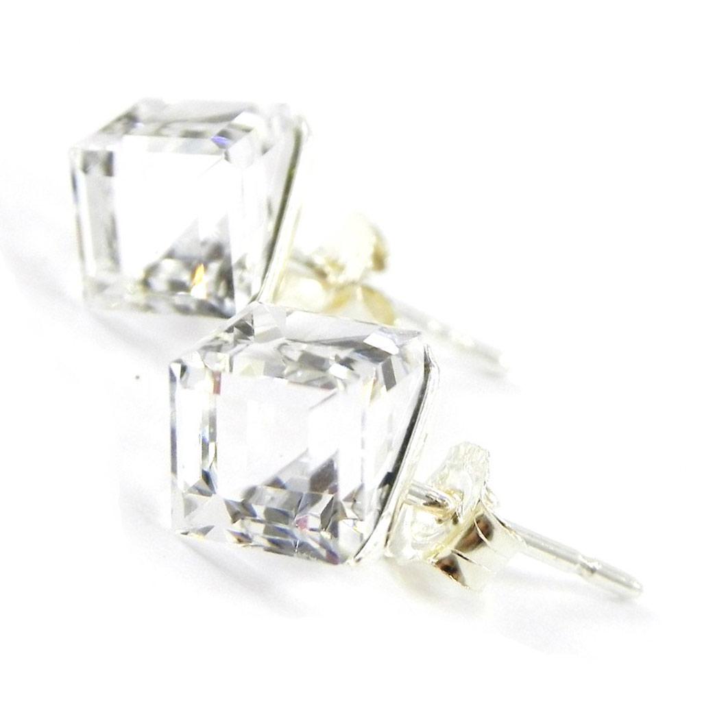 Les Trésors De Lily [I1086] - BO Silver 'Crystal Cubes' белый 6 мм