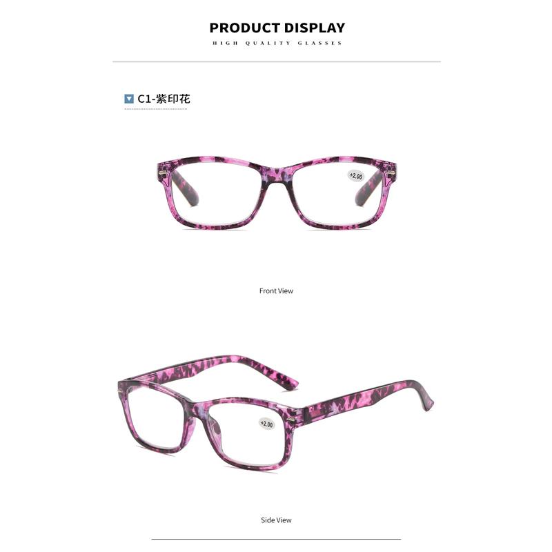 Зеленые очки для чтения с цветами для женщин, очки для пресбиопии с защитой от синего света, ультралегкие мужские компьютерные очки высокой четкости +1.0