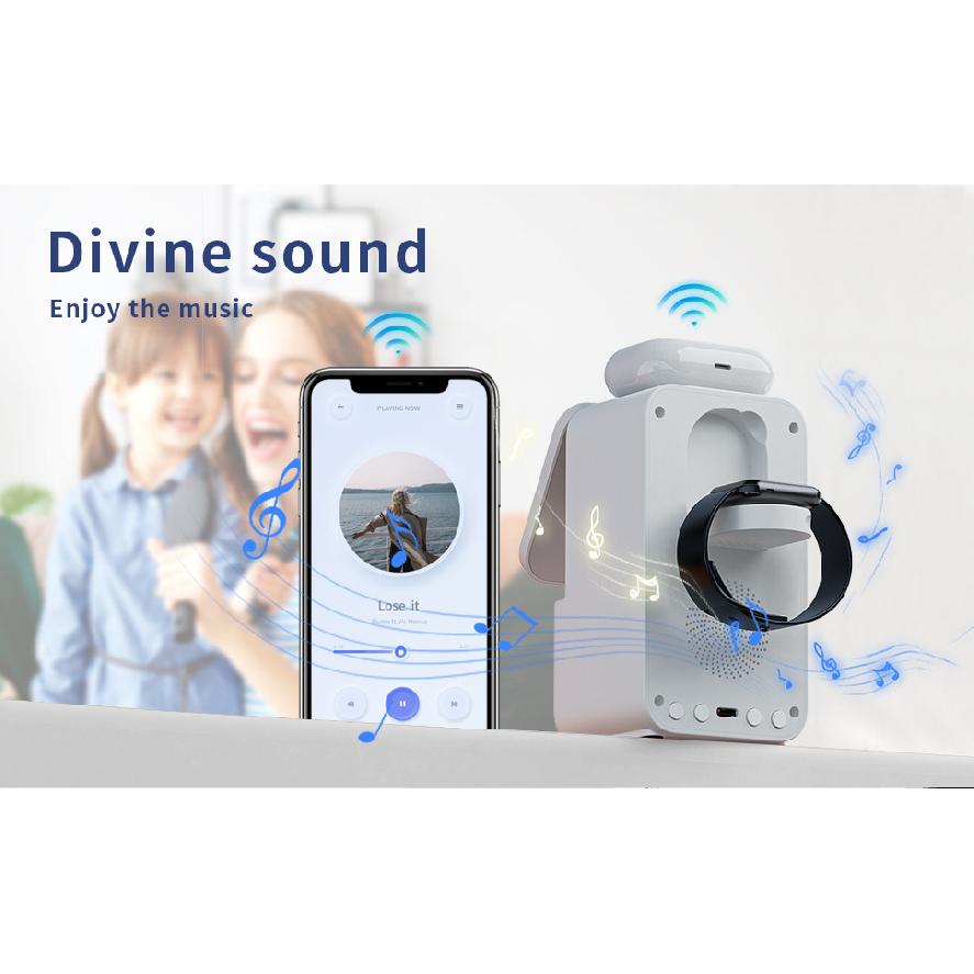 Bluetooth Speaker 5-in-1 Wireless Charger 2024 New Multifunctional Wireless Charger Compatible with Apple 16/15/14