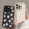 Чехол для телефона Candy Color Tpu для iPhone 16 Pro 15 14 Plus 13 12 11 Pro Max Xs Xr 8 7 с противоударным рисунком в виде ромашки, мягкий защитный чехол для линз