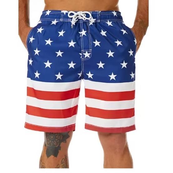 Боксерские шорты, штаны, флаг США, Америка, 3D-принт, боевые тренировки, смешанные боевые искусства, унисекс, мужчины, женщины, быстросохнущие, фитнес, спортзал, спорт, тренировка, повседневная уличная одежда