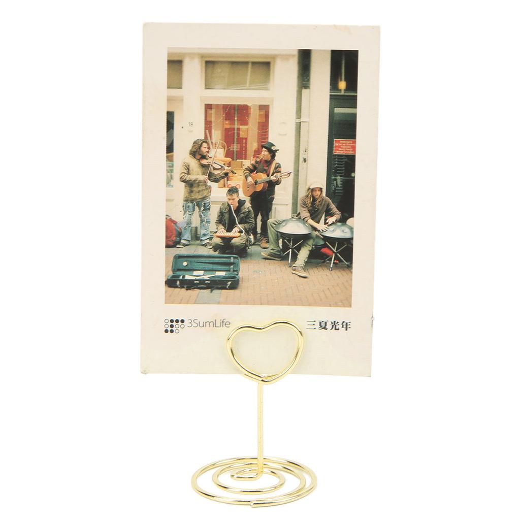 20 шт., держатель для номера в форме сердца, стабильный, прочный, металлический, широко используемый держатель для карточек для дома, Sc