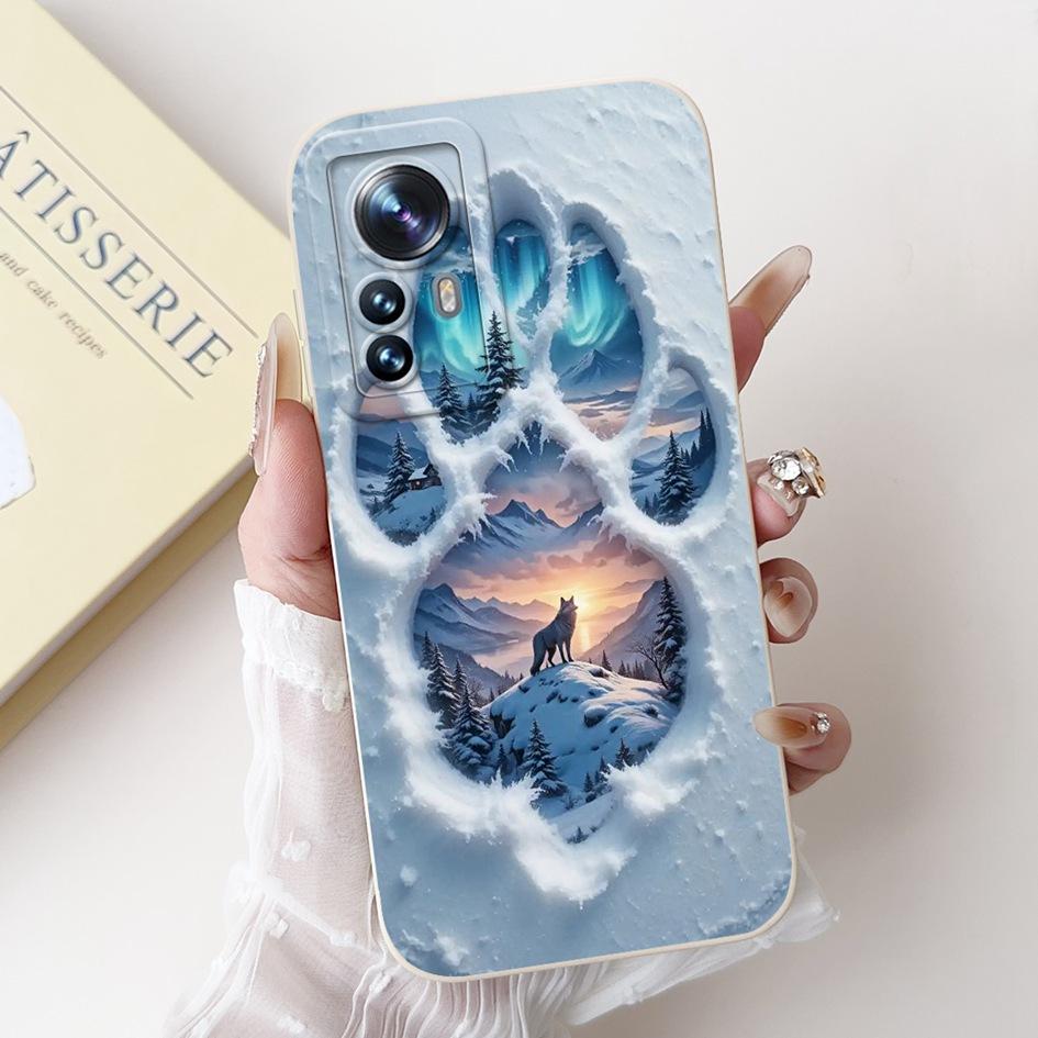 Чехол для Xiaomi 12 Pro Роскошный Расписной Мультяшный Мягкий Силикон Защита Камеры Чехол для Телефона Для Xiaomi 12 12X 12S Mi12 12Pro Funda