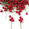 Рождественские маленькие ягоды вишни DIY маленькие ягоды 100 шт. свадебные принадлежности украшения мини тычинки цветы аксессуары