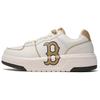 New MLB Chunky Liner 24SS Boston Red Sox Slip Resistant Cushioning Low Top Skateboard Shoes Unisex White Yellow 3ASXCLB3N-43BGS