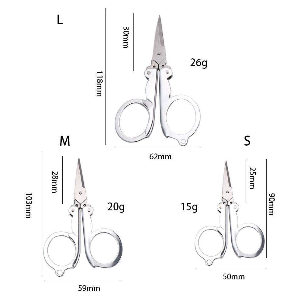 Pocket Stainless Steel Student Mini Small Scissors Folding Scissors Embroidery Fishing Scissors