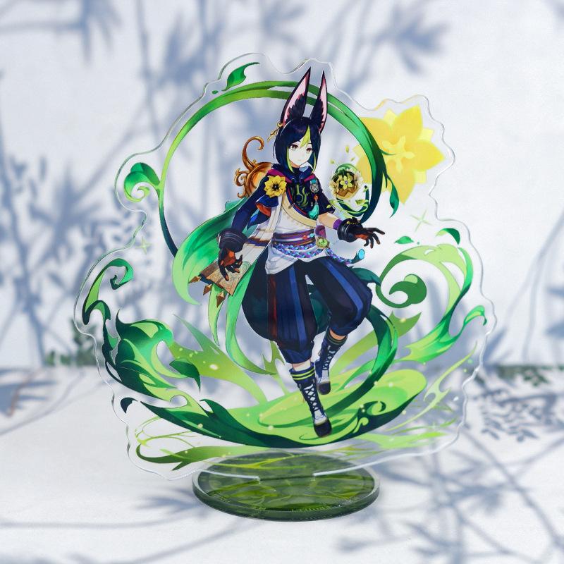 Anime Game Open World Impact Acrylic Cosplay Character Stand Acrylic Figure Stand Painted Desk Decor Ornament Gift