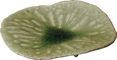 Маруи Сейто Сигараки Варе Хечимон Тарелка на ножке Лист лотоса 3-1587