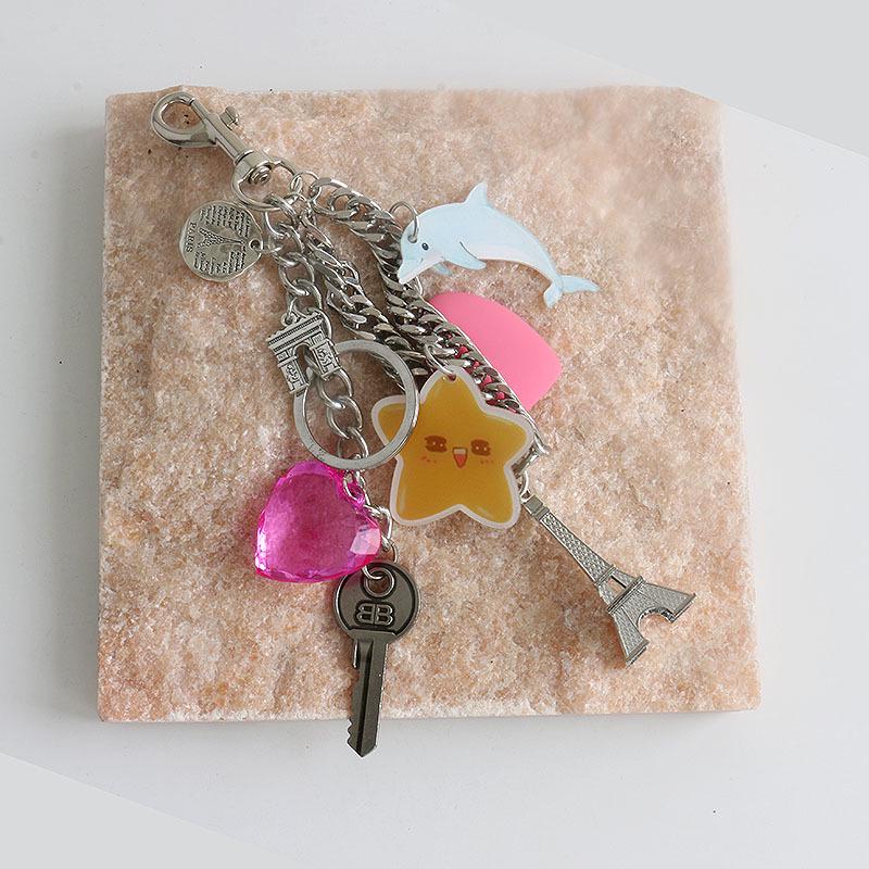 2024 Усовершенствованный мягкий силиконовый кулон для сумки с буквами и брелок