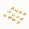 20 шт. Латунные мини-подвески в форме сердца, покрытые золотом 14K 18K, для изготовления ювелирных изделий, ручной работы, DIY, подвески для сережек, фурнитура, компоненты