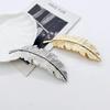Женская Мода Подарки Лист Перо Заколка Зажим Слайд Ювелирные Аксессуары Популярные Женские Повязки на Голову Заколка Украшение Аксессуары